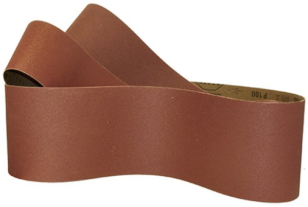 Sanding Belt 3.94 x 78.7", K100 - Sanding belts prepared for metalworking