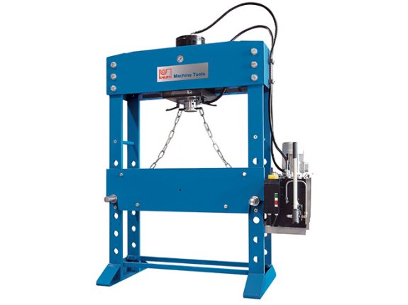 KNWP 60 HM - Motorised workshop press with horizontally positionable cylinder unit with two-stage hydraulics