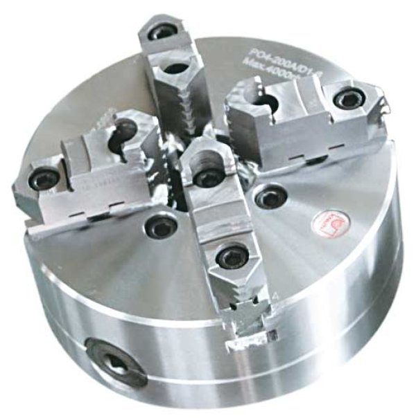 4-Jaw Lathe Chuck 12.4" D1-11 (steel) - Centrically clamping lathe chuck