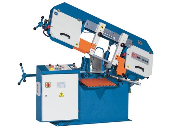 HB 280 B - Entry-level model of the large workshop bandsaw with completely manual functions, swivelling vice and inverter-controlled band speed